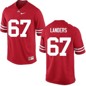Men's Ohio State Buckeyes #67 Robert Landers Red Nike NCAA College Football Jersey Style AYH0044IT